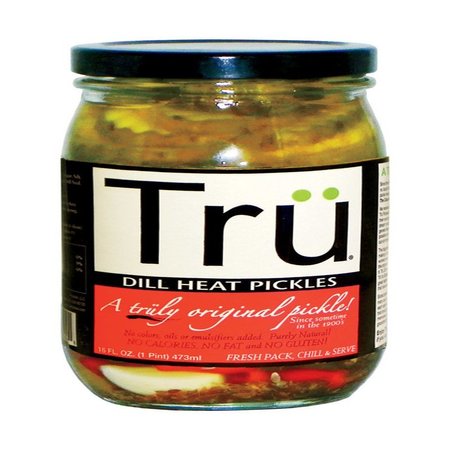 TRU PICKLES Dill Heat Pickles 16 oz Jar 3070